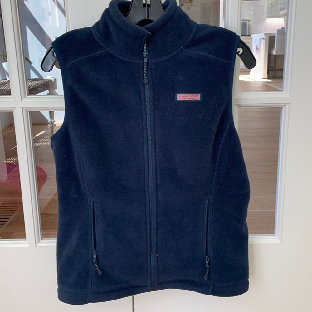 EUC Vineyard Vines Navy Fleece Vest